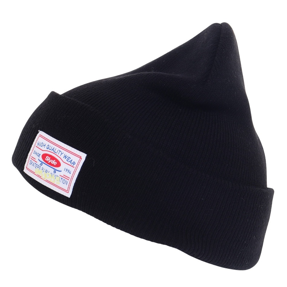 スライド（SLYDE）（メンズ、レディース）ニット帽 ユニホーム ビーニー SL23FW-HAT004BLK ユニセックス フリーサイズ 黒