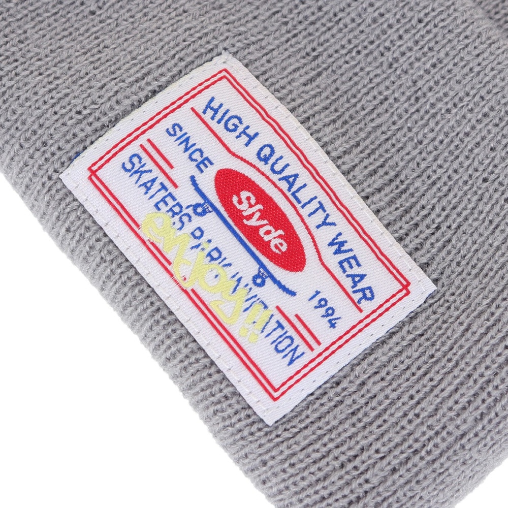 スライド（SLYDE）（メンズ、レディース）ニット帽 ユニホーム ビーニー SL23FW-HAT004GRY ユニセックス フリーサイズ グレー