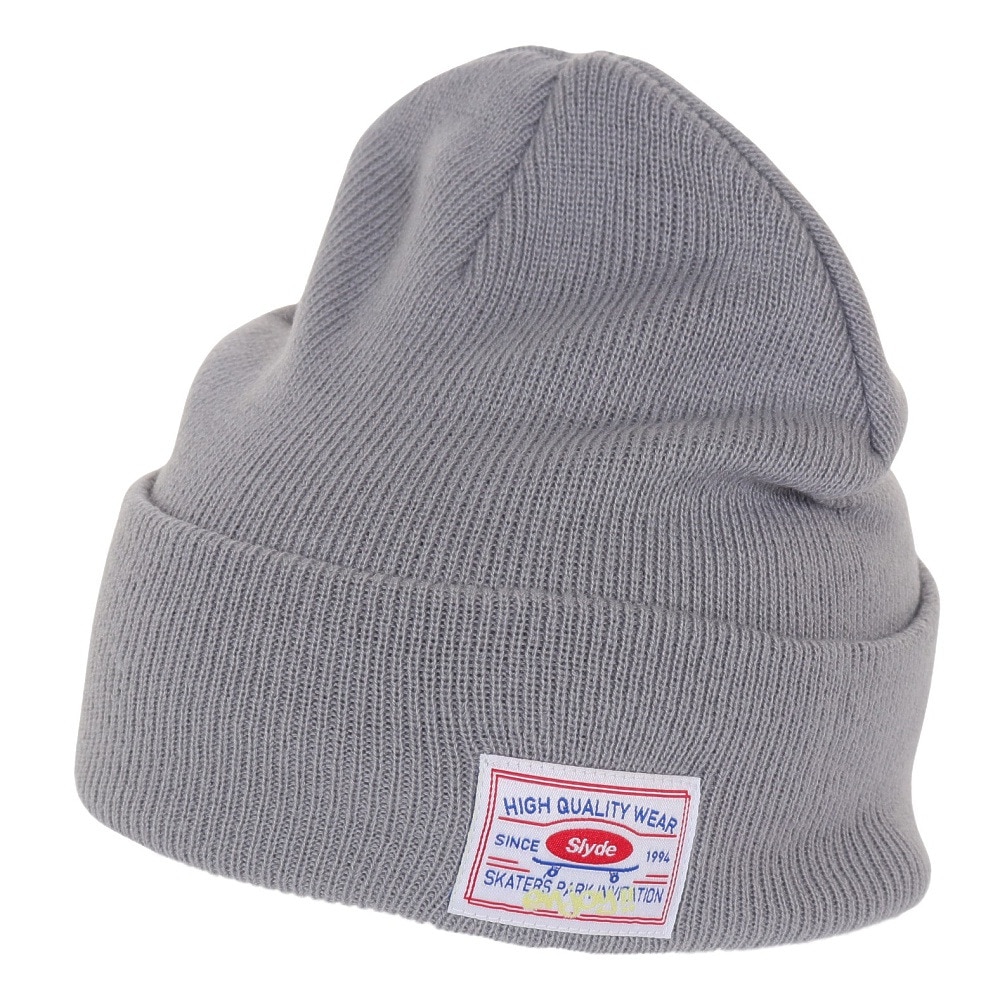 スライド（SLYDE）（メンズ、レディース）ニット帽 ユニホーム ビーニー SL23FW-HAT004GRY ユニセックス フリーサイズ グレー
