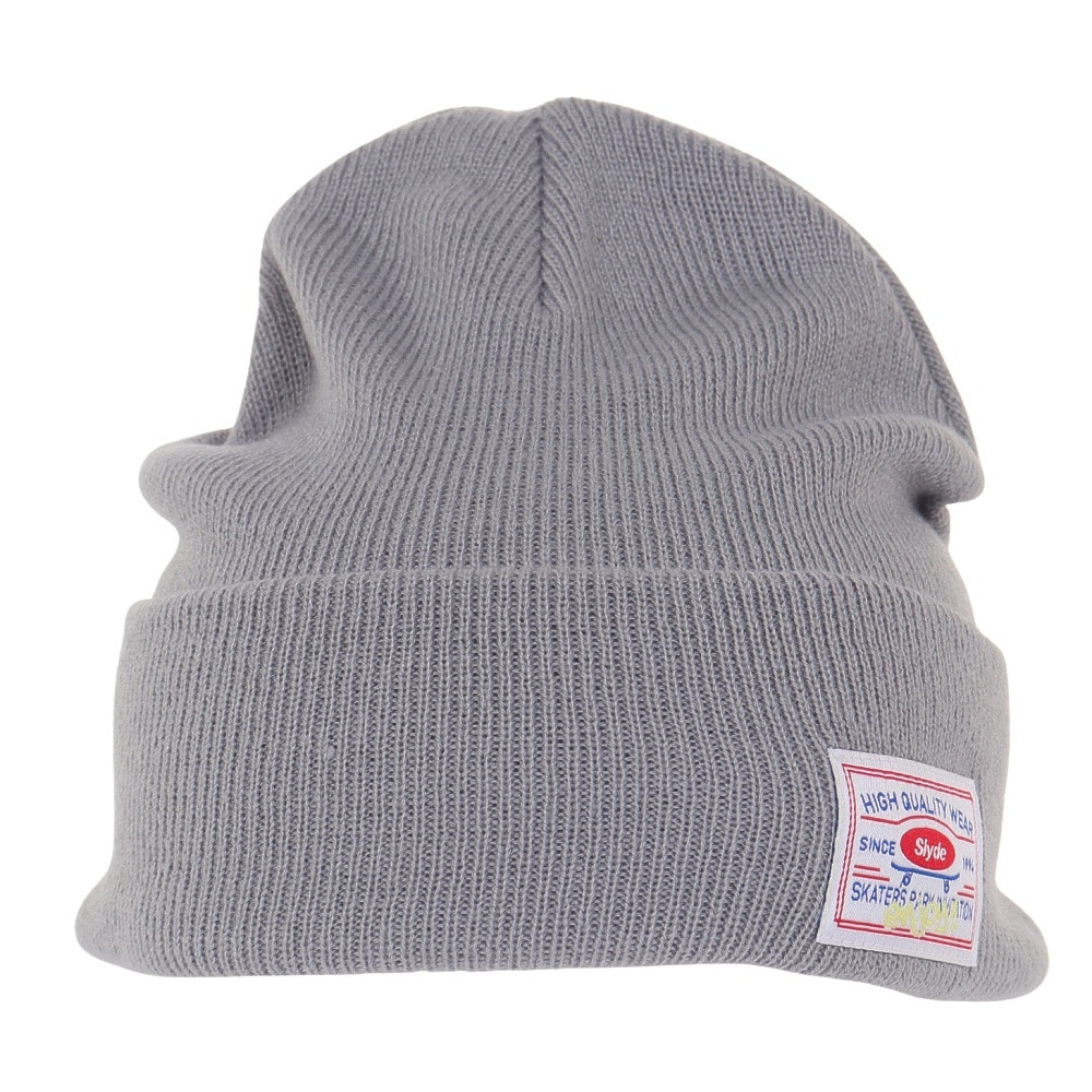 スライド（SLYDE）（メンズ、レディース）ニット帽 ユニホーム ビーニー SL23FW-HAT004GRY ユニセックス フリーサイズ グレー