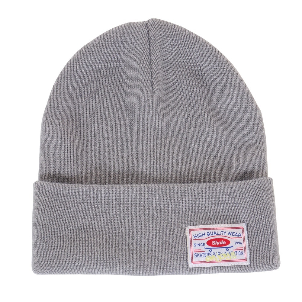 スライド（SLYDE）（メンズ、レディース）ニット帽 ユニホーム ビーニー SL23FW-HAT004GRY ユニセックス フリーサイズ グレー