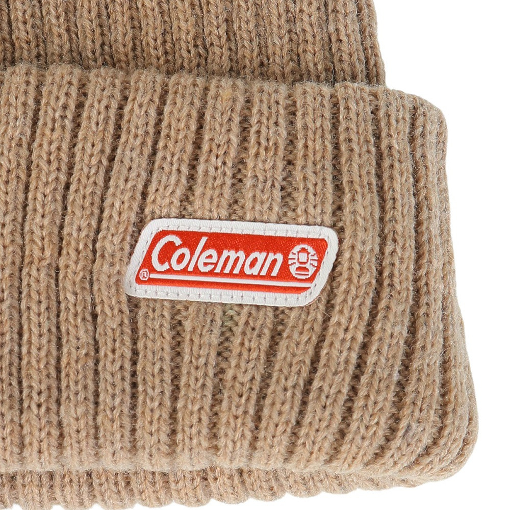 コールマン（Coleman）（メンズ）ニット帽 ニットキャップ 492-0133 BGE 防寒 フリーサイズ ベージュ