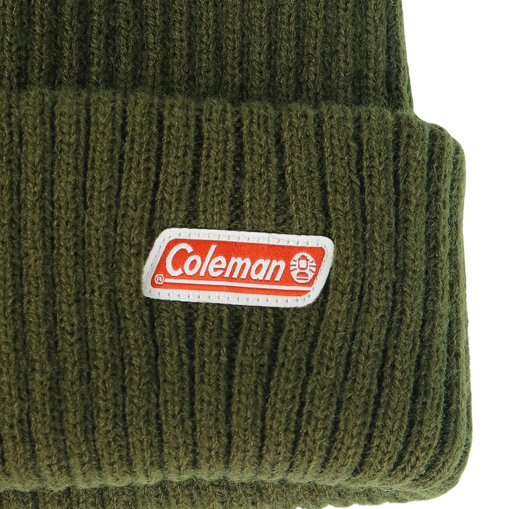 コールマン（Coleman）（メンズ）ニット帽 ニットキャップ 492-0133 KHK 防寒 フリーサイズ カーキ