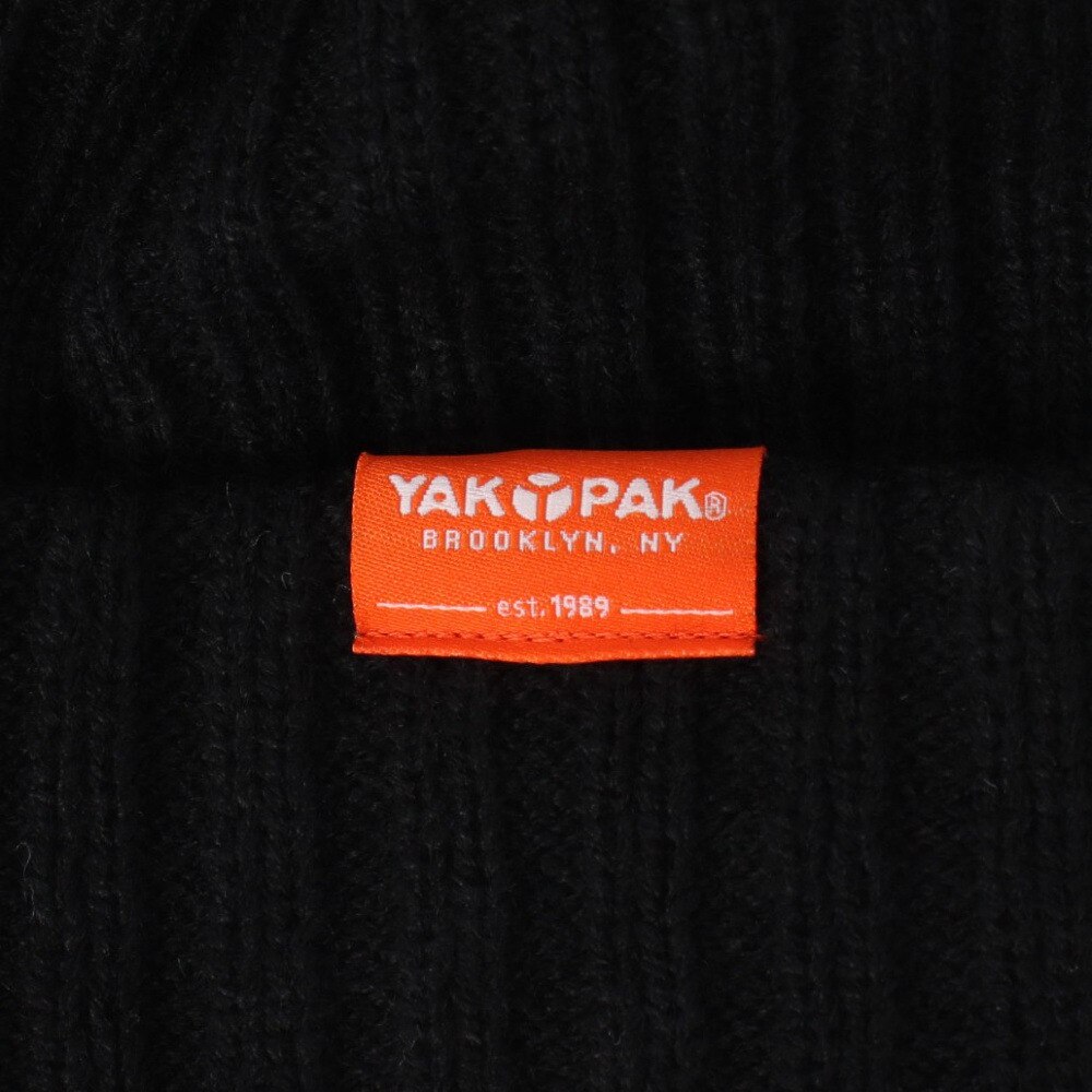 ヤックパック（YAK PAK）（メンズ）ニット帽 ベーシックリブカフワッチ YAK-PAK-24F004 BLK 防寒 フリーサイズ 黒