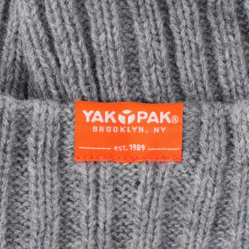 ヤックパック（YAK PAK）（メンズ）ニット帽 ベーシックリブカフワッチ YAK-PAK-24F004 GRY 防寒 フリーサイズ グレー
