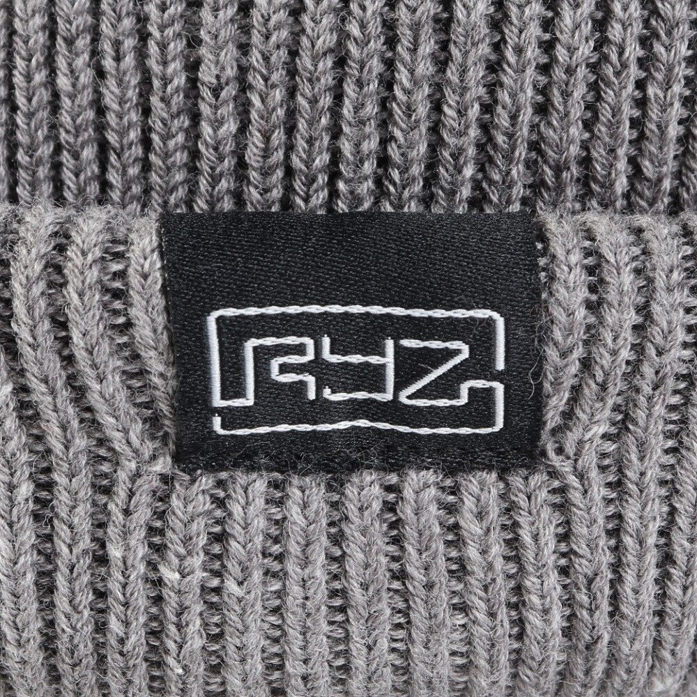 ライズ（RYZ）（メンズ）ニット帽 ロール ニット ワッチ RZ20ST24FW0022 GRY 防寒 フリーサイズ グレー