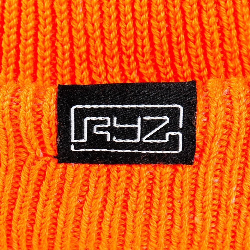 ライズ（RYZ）（メンズ）ニット帽 ロール ニット ワッチ RZ20ST24FW0022 ORG 防寒 フリーサイズ オレンジ