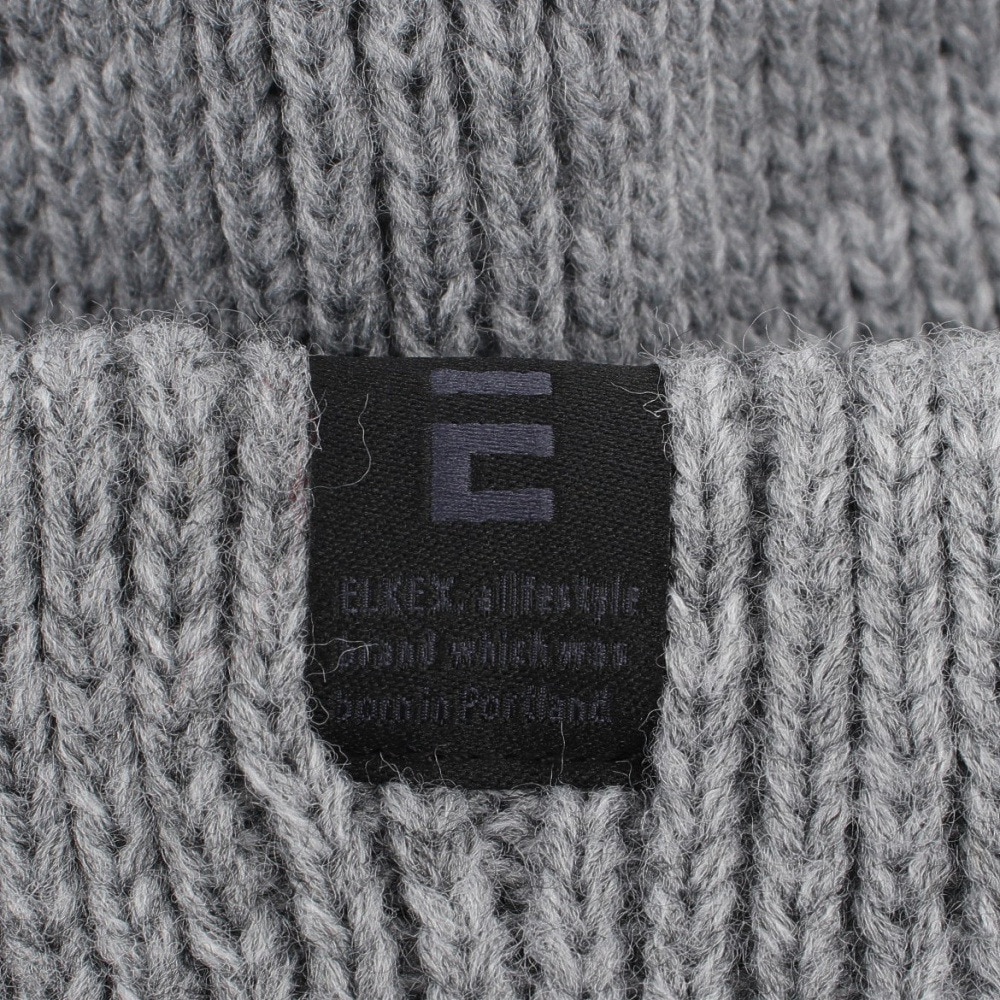 エルケクス（ELKEX）（メンズ）ニット帽 BASIC CUFF ワッチ 帽子 EKM4FA0032 GRY グレー フリーサイズ