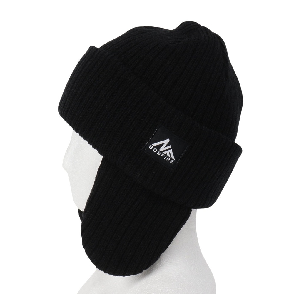 ボンファイア（Bonfire）（メンズ）EAR カバー ニットキャップ 20BNF4FST2343 BLK 黒 フリーサイズ