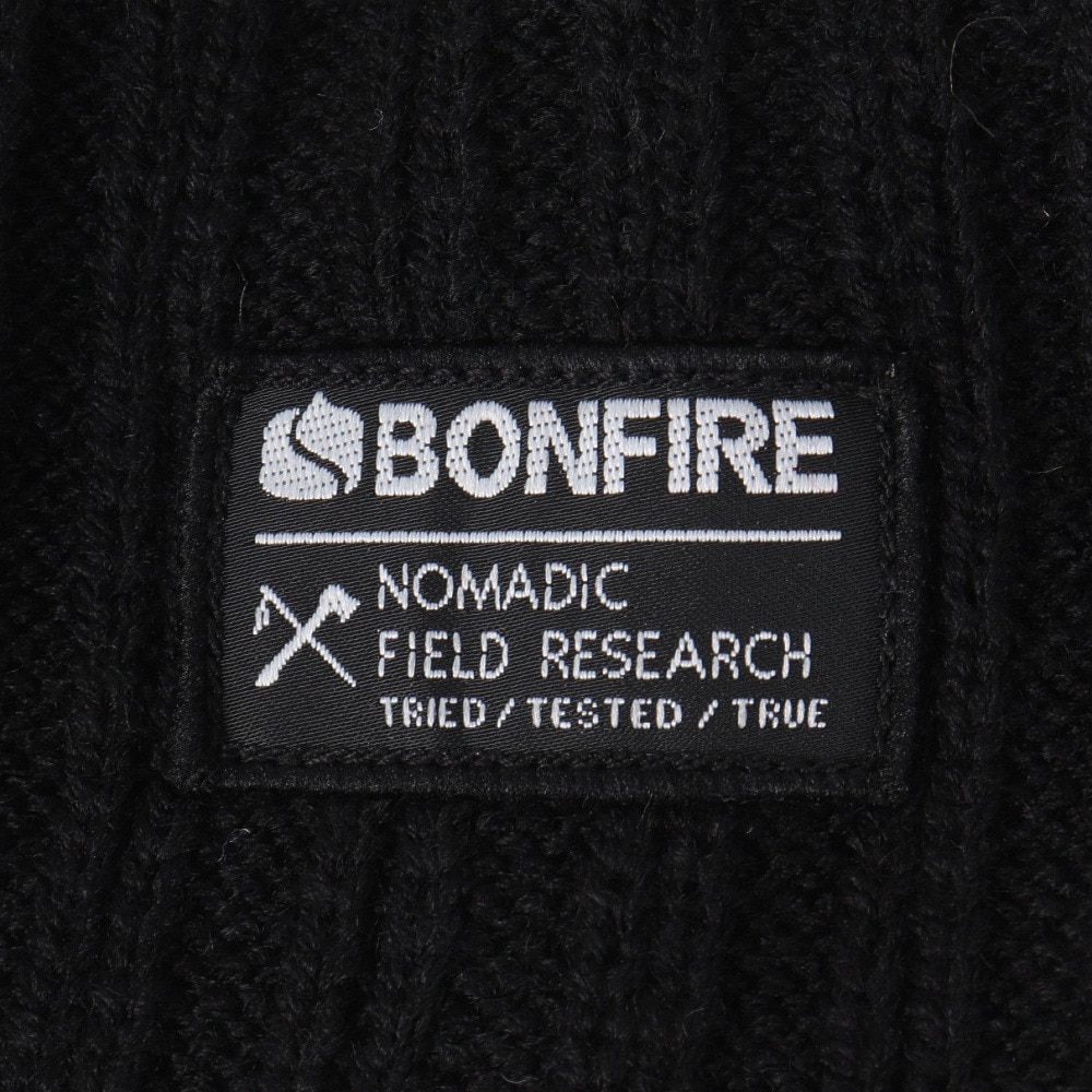 ボンファイア（Bonfire）（メンズ）帽子 ボーダー リブ カフ 20BNF4FST2345 BLK 黒 フリーサイズ