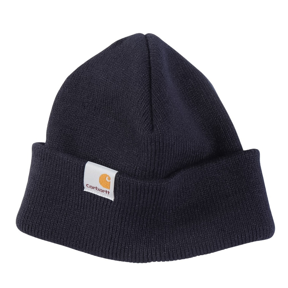 カーハート（CARHARTT）（メンズ）ニット帽 ストラタス ハット ロウ I0257411CXX24FW ネイビー
