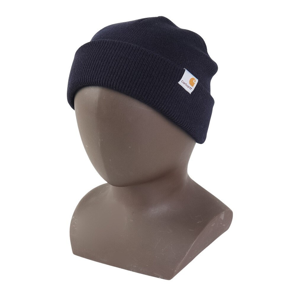 カーハート（CARHARTT）（メンズ）ニット帽 ストラタス ハット ロウ I0257411CXX24FW ネイビー