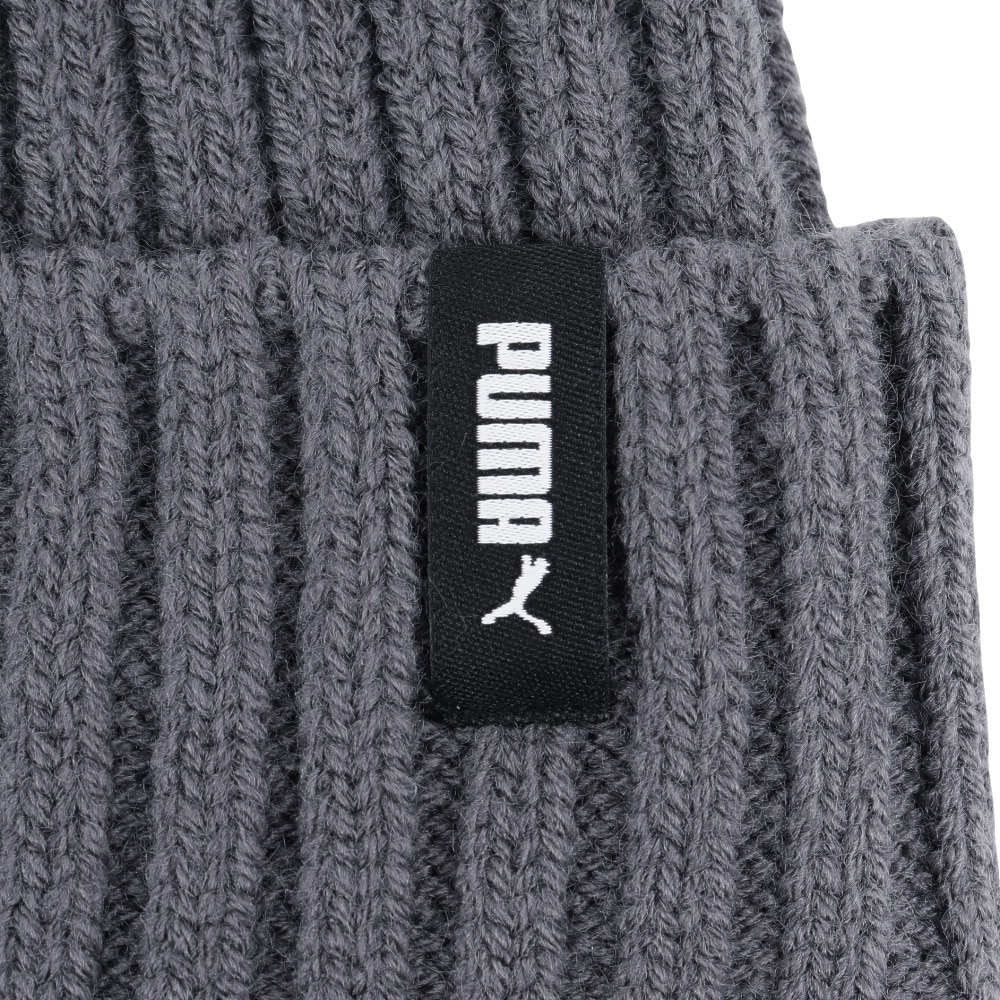 プーマ（PUMA）（メンズ、レディース）ニット帽 スポーツ フィッシャーマンビーニー 02482904 防寒 グレー フリーサイズ