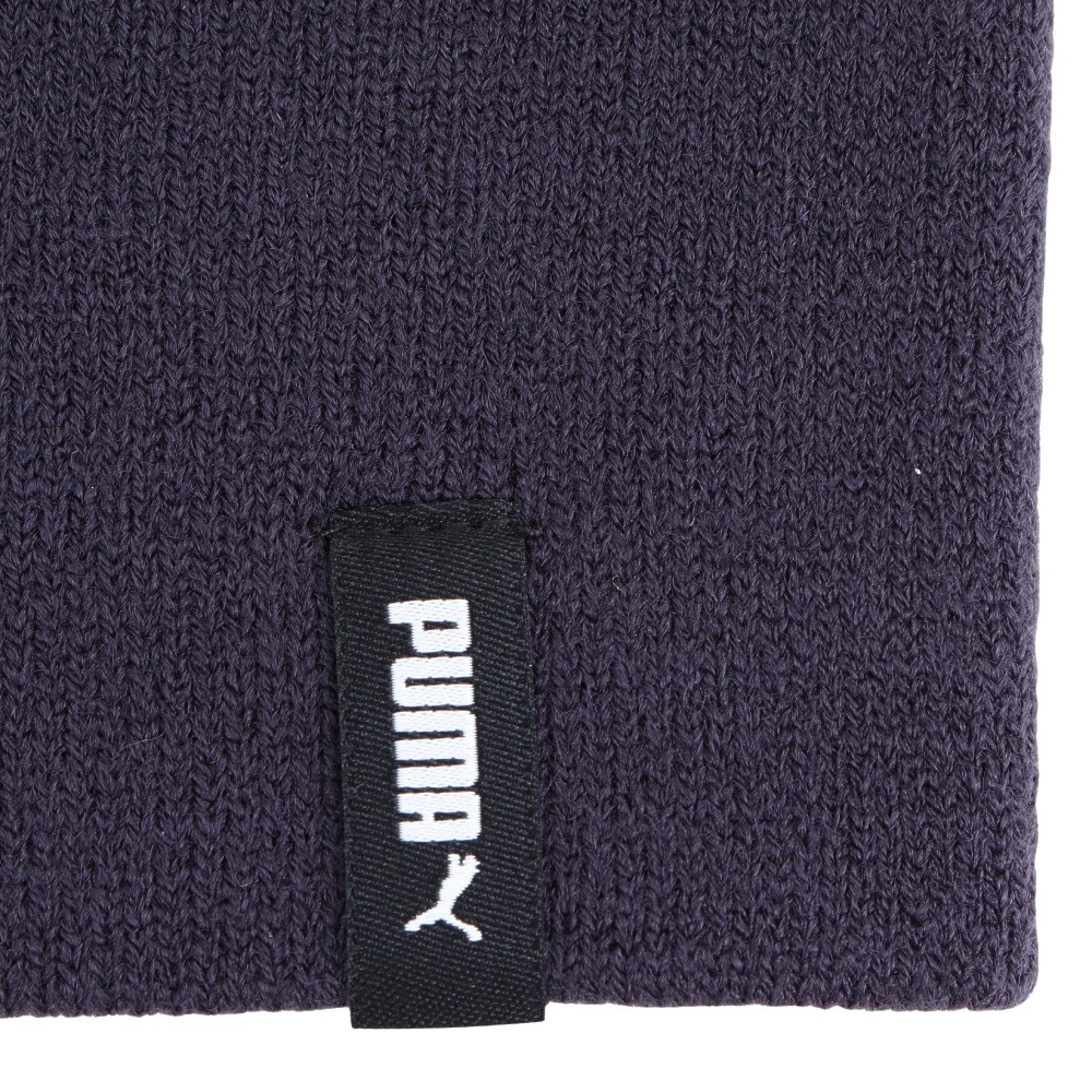 プーマ（PUMA）（メンズ、レディース）ニット帽 エッセンシャル カフレスビーニー 02563602 防寒 フリーサイズ ユニセックス 紺