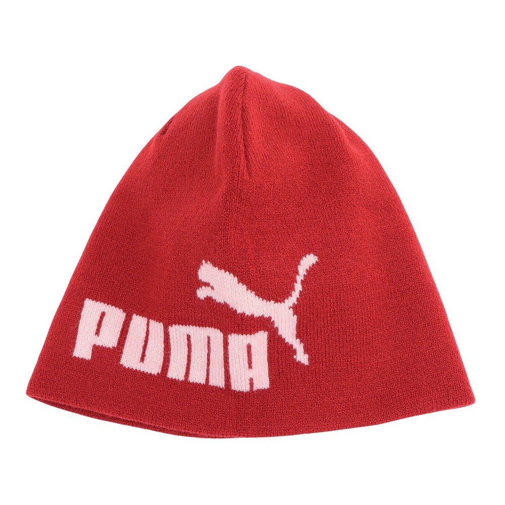プーマ（PUMA）（メンズ、レディース）ニット帽 エッセンシャル カフレスビーニー 02563605 防寒 フリーサイズ ユニセックス 赤