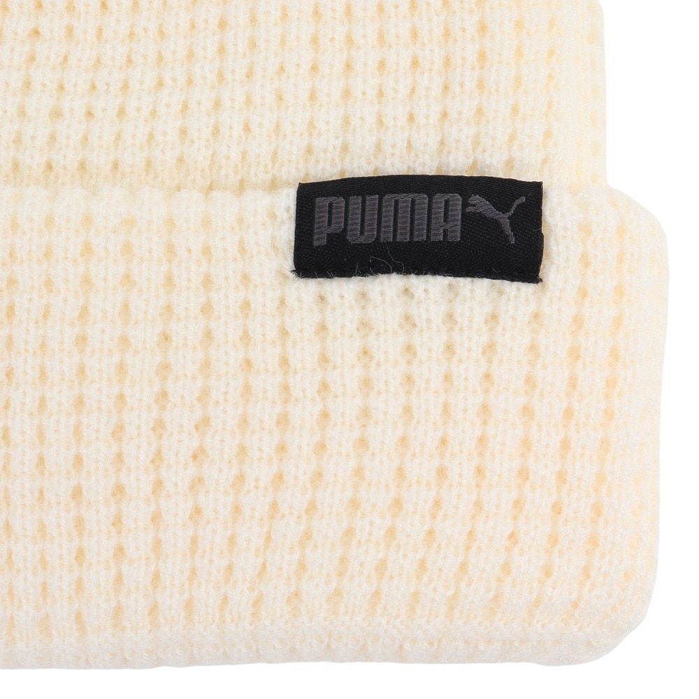 プーマ（PUMA）（メンズ、レディース）ニット帽 CLASSICS ミッド フィット ビーニー 02567702 フリーサイズ 白