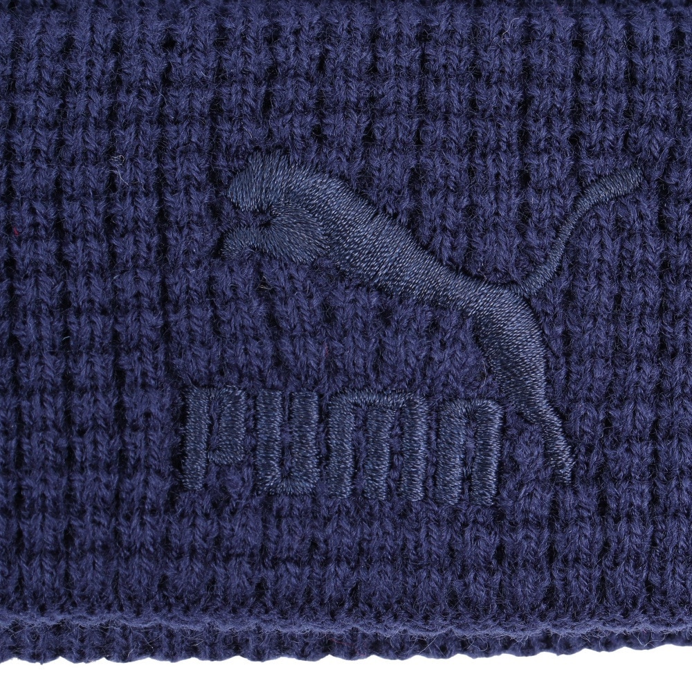 プーマ（PUMA）（メンズ、レディース）ニット帽 CLASSICS ミッド フィット ビーニー 02567703 フリーサイズ 紺