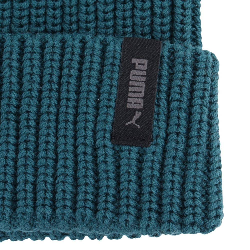 プーマ（PUMA）（メンズ、レディース）ニット帽 CLASSICS グラフィック ショート ビーニー 02568003 緑 フリーサイズ