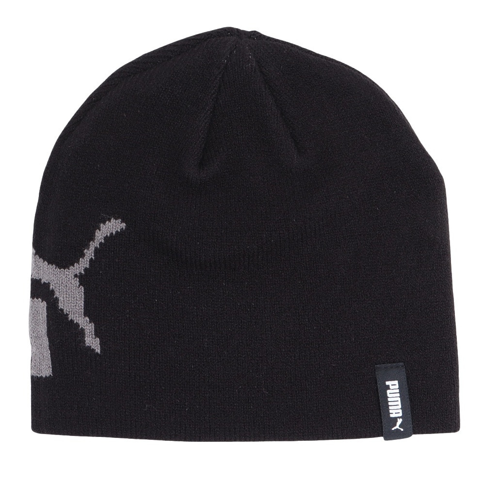 プーマ（PUMA）（キッズ）ニット帽 ESS NO.1 ロゴ カフレス ビーニー 02569701 子供 ジュニア 38cm 黒