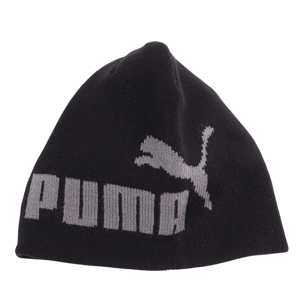 プーマ（PUMA）（キッズ）ニット帽 ESS NO.1 ロゴ カフレス ビーニー 02569701 子供 ジュニア 38cm 黒