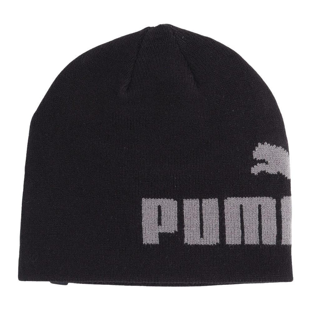 プーマ（PUMA）（キッズ）ニット帽 ESS NO.1 ロゴ カフレス ビーニー 02569701 子供 ジュニア 38cm 黒