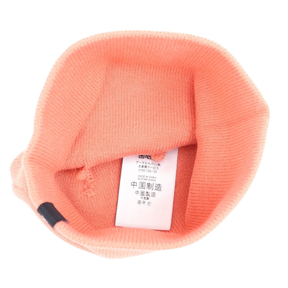 プーマ（PUMA）（キッズ）ニット帽 ESS NO.1 ロゴ カフレス ビーニー 02569702 子供 ジュニア 38cm ピンク