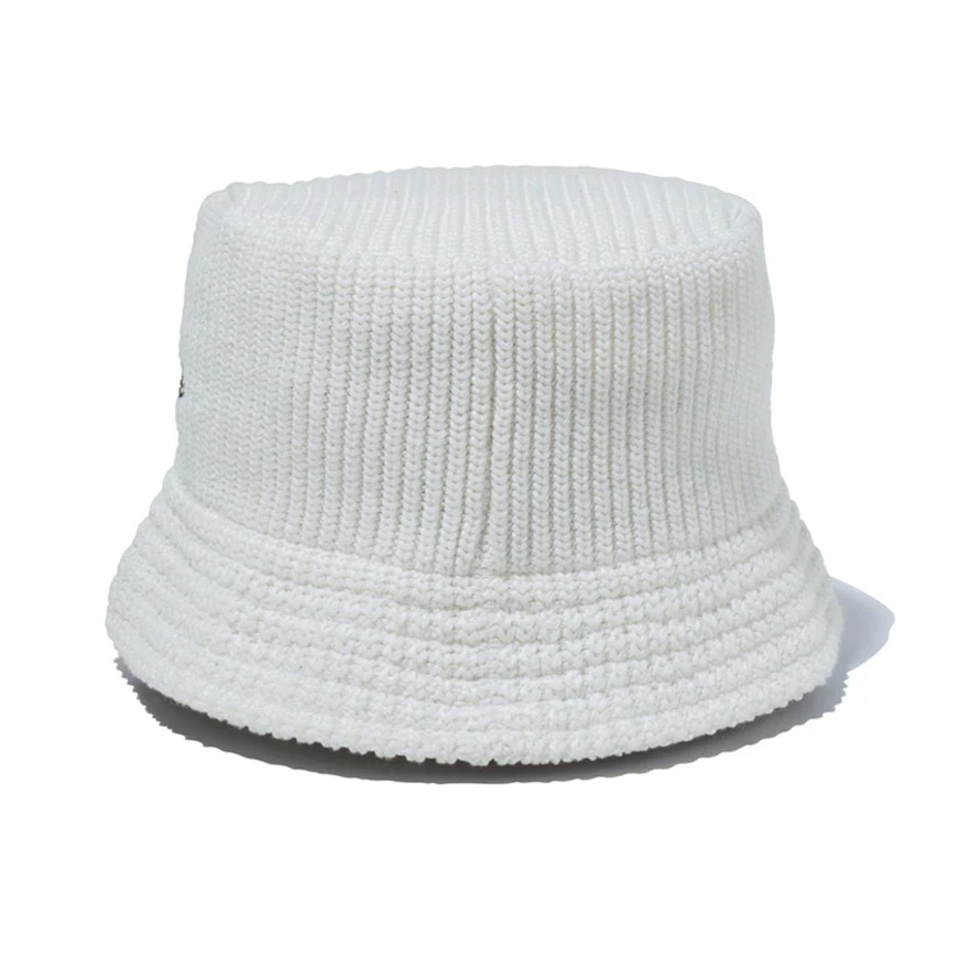 ニューエラ（NEW ERA）（メンズ、レディース）帽子 ハット バケットハット ベーシック アイボリー S-Mサイズ(56-59cm) 14524691 ニット生地 バケハ