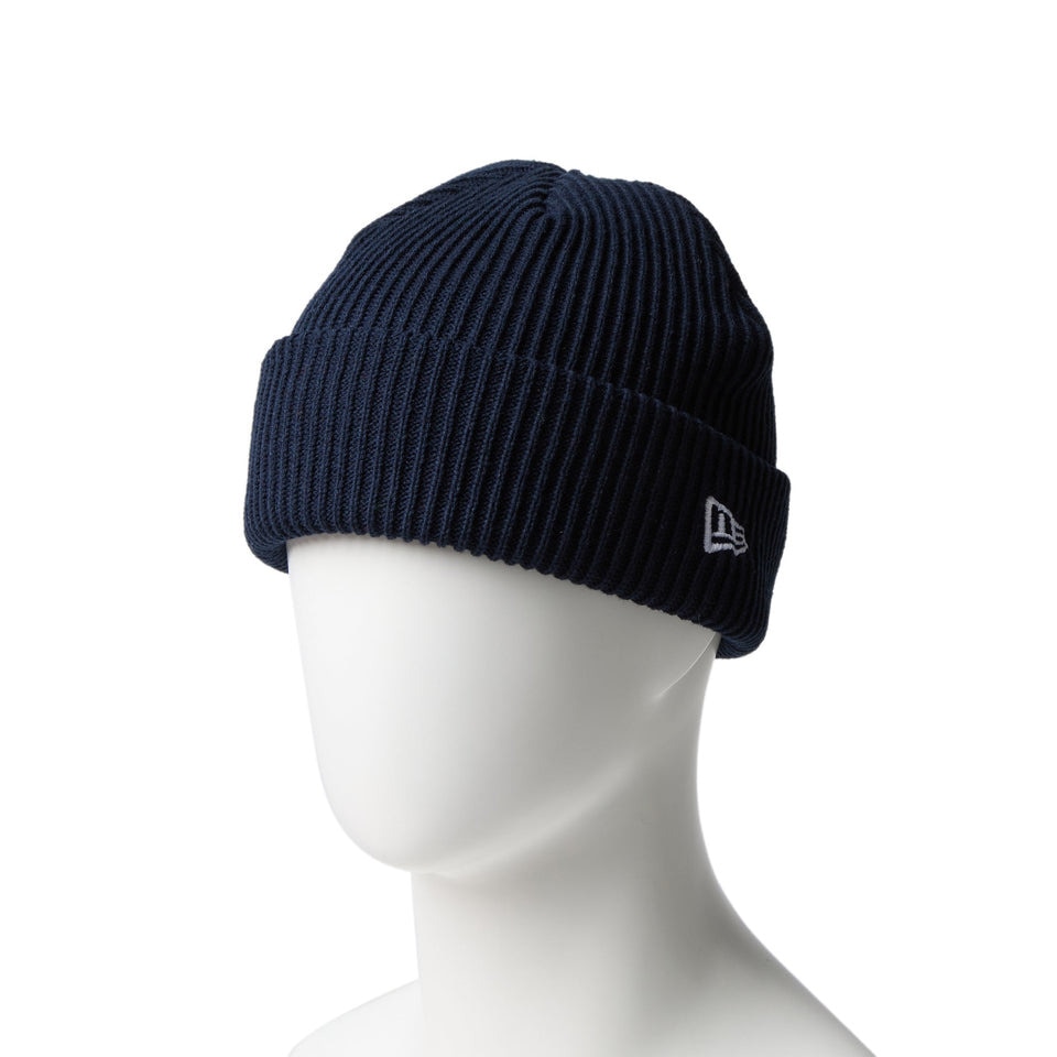 ニューエラ（NEW ERA）（メンズ、レディース）ニットキャップ リブ カフニット 紺 14669937 ニット帽 帽子 ニット 防寒