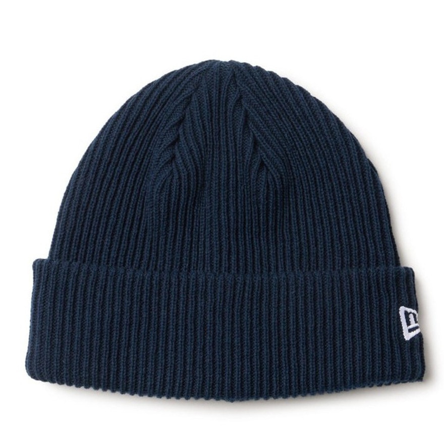 ニューエラ（NEW ERA）（メンズ、レディース）ニットキャップ リブ カフニット 紺 14669937 ニット帽 帽子 ニット 防寒