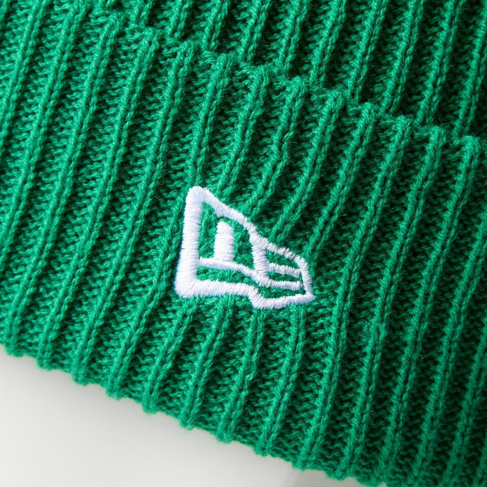 ニューエラ（NEW ERA）（メンズ、レディース）ニットキャップ リブ カフニット 緑 14669945 ニット帽 帽子 ニット 防寒