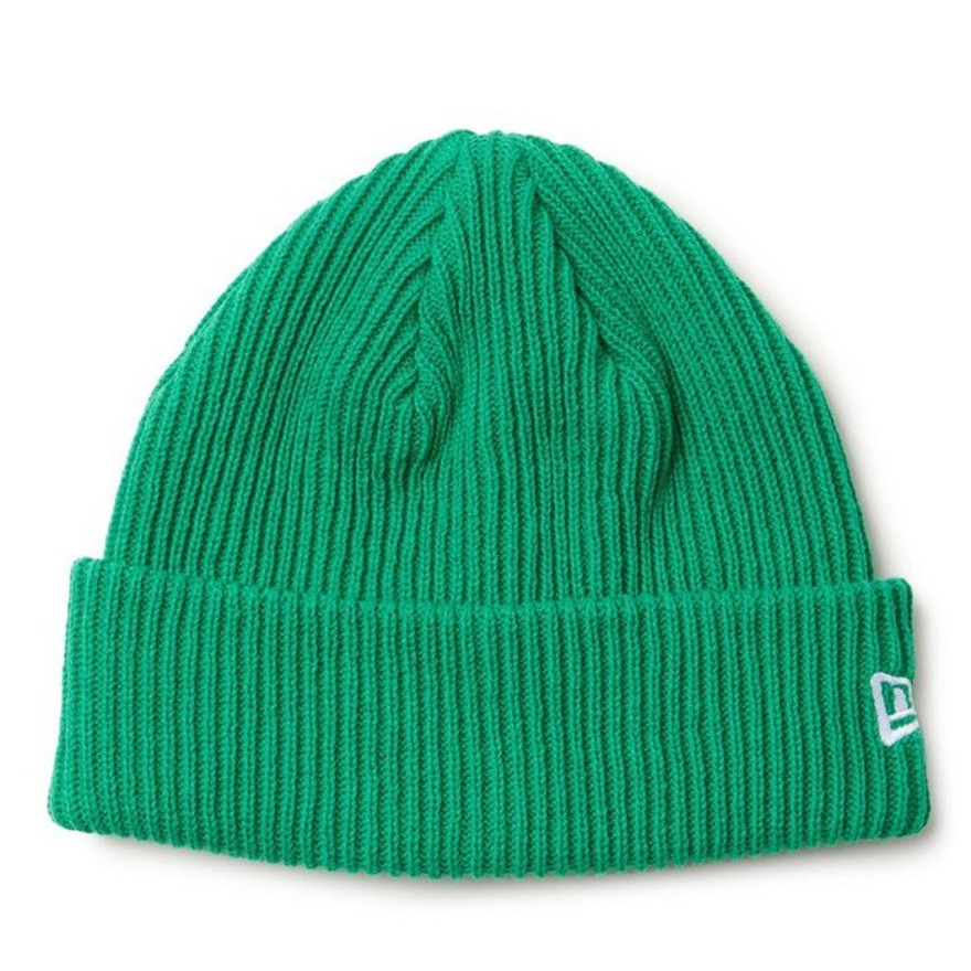 ニューエラ（NEW ERA）（メンズ、レディース）ニットキャップ リブ カフニット 緑 14669945 ニット帽 帽子 ニット 防寒