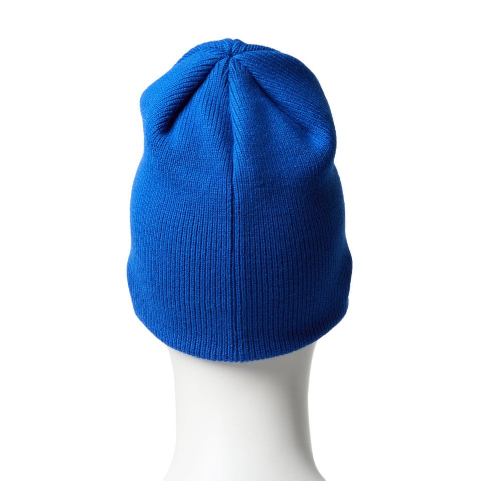 ニューエラ（NEW ERA）（メンズ、レディース）ニットキャップ ベーシック ビーニー Rhinestone ラインストーン ビッグロゴ ロサンゼルス・ドジャース 14670027