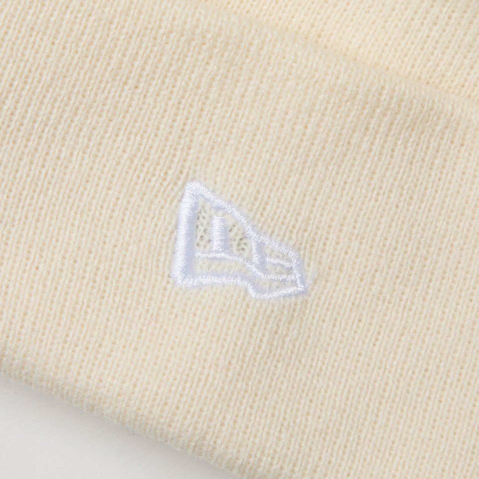 ニューエラ（NEW ERA）（メンズ、レディース）帽子 ニットキャップ  カフニット MLB Tonal Logo ニューヨーク・ヤンキース オフホワイト 白 14670042