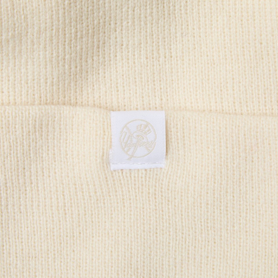 ニューエラ（NEW ERA）（メンズ、レディース）帽子 ニットキャップ  カフニット MLB Tonal Logo ニューヨーク・ヤンキース オフホワイト 白 14670042