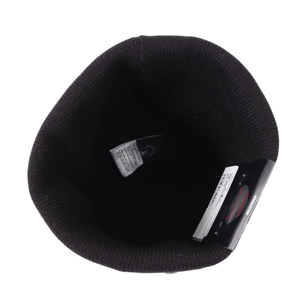 ニューエラ（NEW ERA）（メンズ、レディース）帽子 ベーシック カフニット MLB Tonal Logo ニューヨーク・ヤンキース 黒 ブラック 14670043