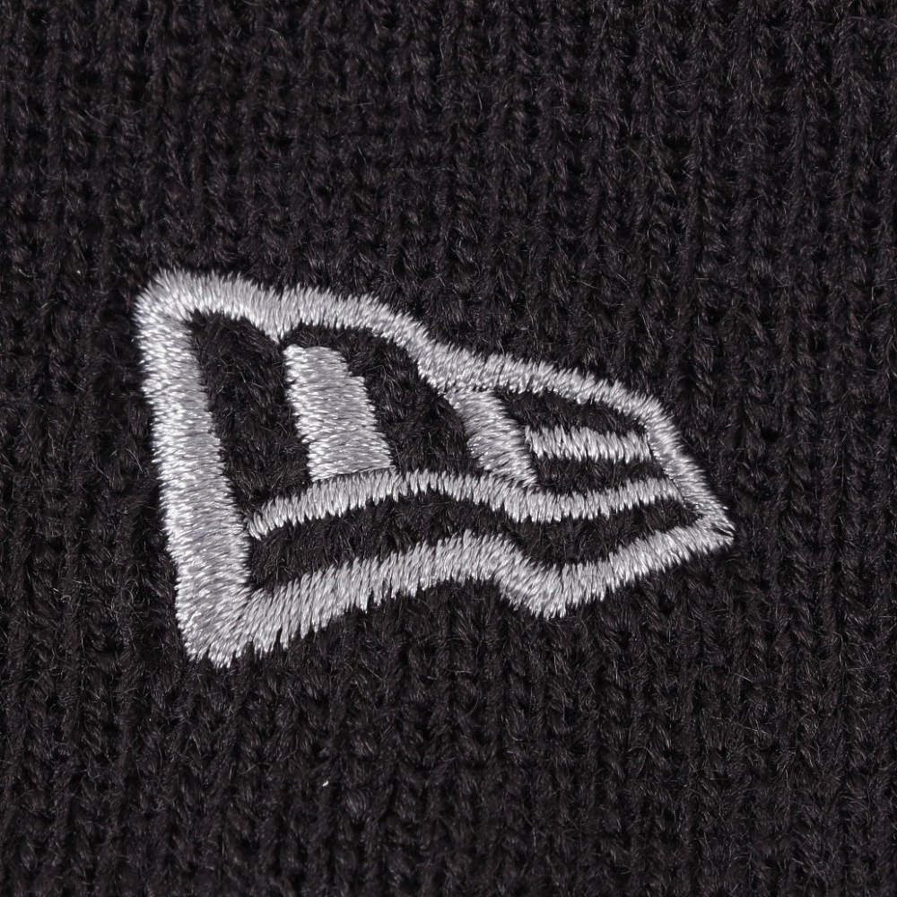 ニューエラ（NEW ERA）（メンズ、レディース）帽子 ベーシック カフニット MLB Tonal Logo ニューヨーク・ヤンキース 黒 ブラック 14670043