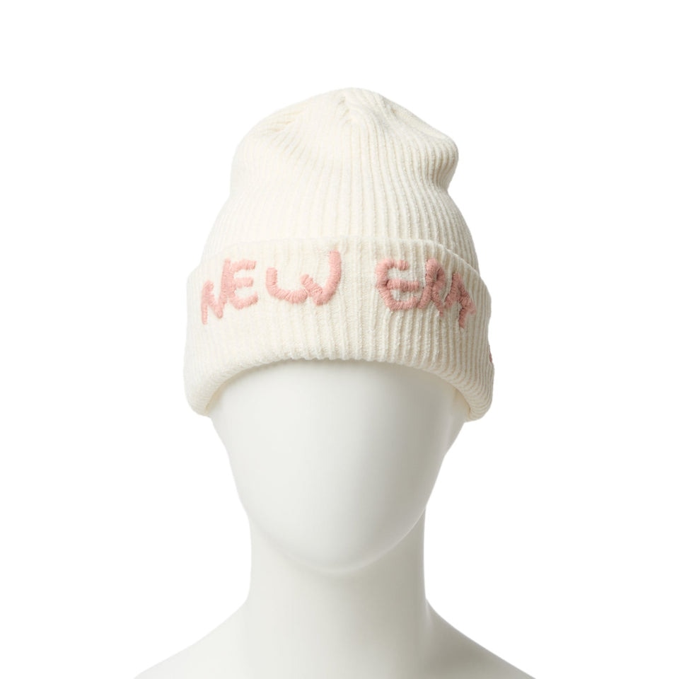 ニューエラ（NEW ERA）（メンズ、レディース）ニットキャップ ベーシック カフニット モールヤーンニット 白 14670072 ニット帽 帽子 ニット 防寒
