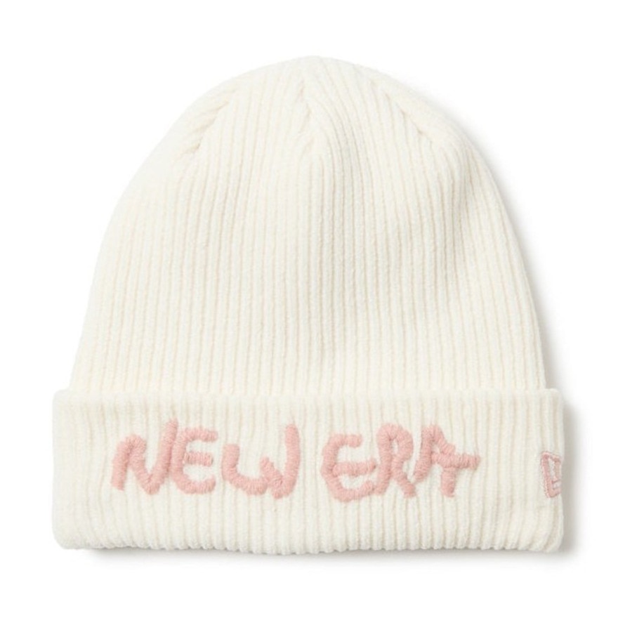 ニューエラ（NEW ERA）（メンズ、レディース）ニットキャップ ベーシック カフニット モールヤーンニット 白 14670072 ニット帽 帽子 ニット 防寒