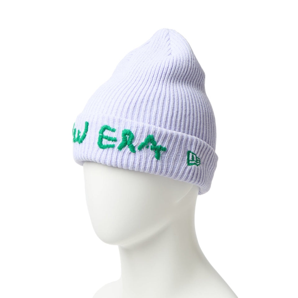 ニューエラ（NEW ERA）（メンズ、レディース）ニットキャップ ベーシック カフニット モールヤーンニット 紫 14670073 ニット帽 帽子 ニット 防寒