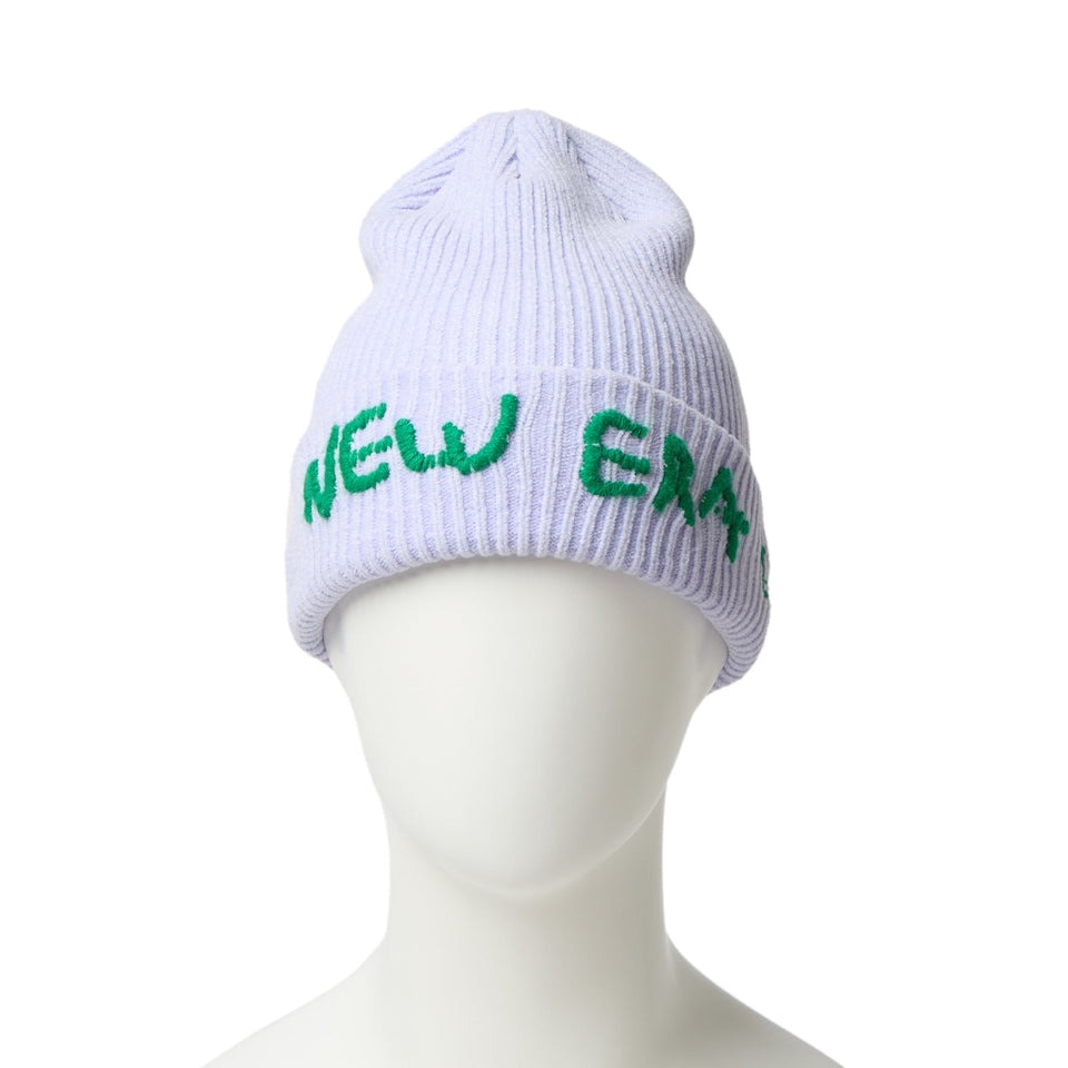 ニューエラ（NEW ERA）（メンズ、レディース）ニットキャップ ベーシック カフニット モールヤーンニット 紫 14670073 ニット帽 帽子 ニット 防寒