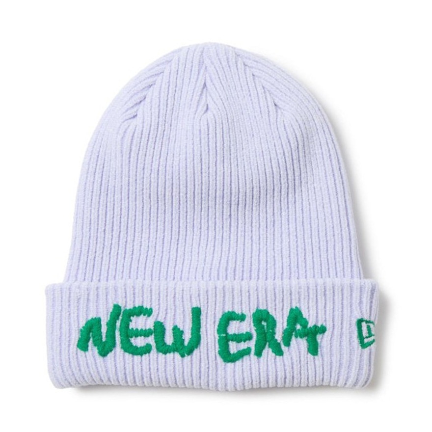 ニューエラ（NEW ERA）（メンズ、レディース）ニットキャップ ベーシック カフニット モールヤーンニット 紫 14670073 ニット帽 帽子 ニット 防寒