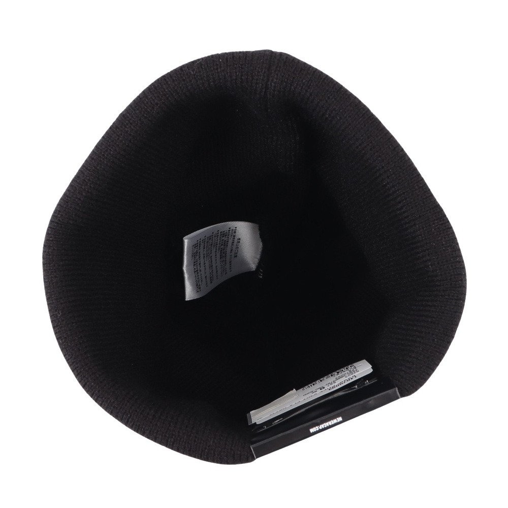ニューエラ（NEW ERA）（メンズ、レディース）帽子 ニットキャップ ベーシック カフニット フラッグロゴ 黒 ブラック 14670093