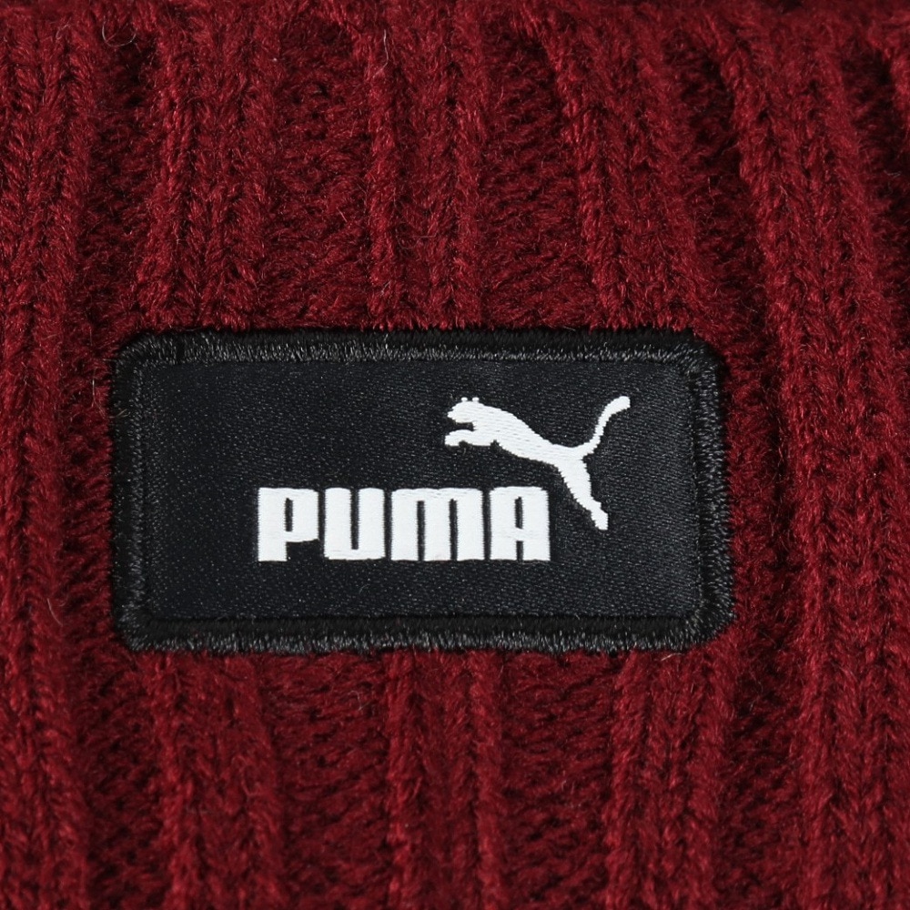 プーマ（PUMA）（メンズ、レディース）ニットキャップ ESS フィッシャーマン ビーニー 赤 02640102 ニット帽 帽子 フリーサイズ