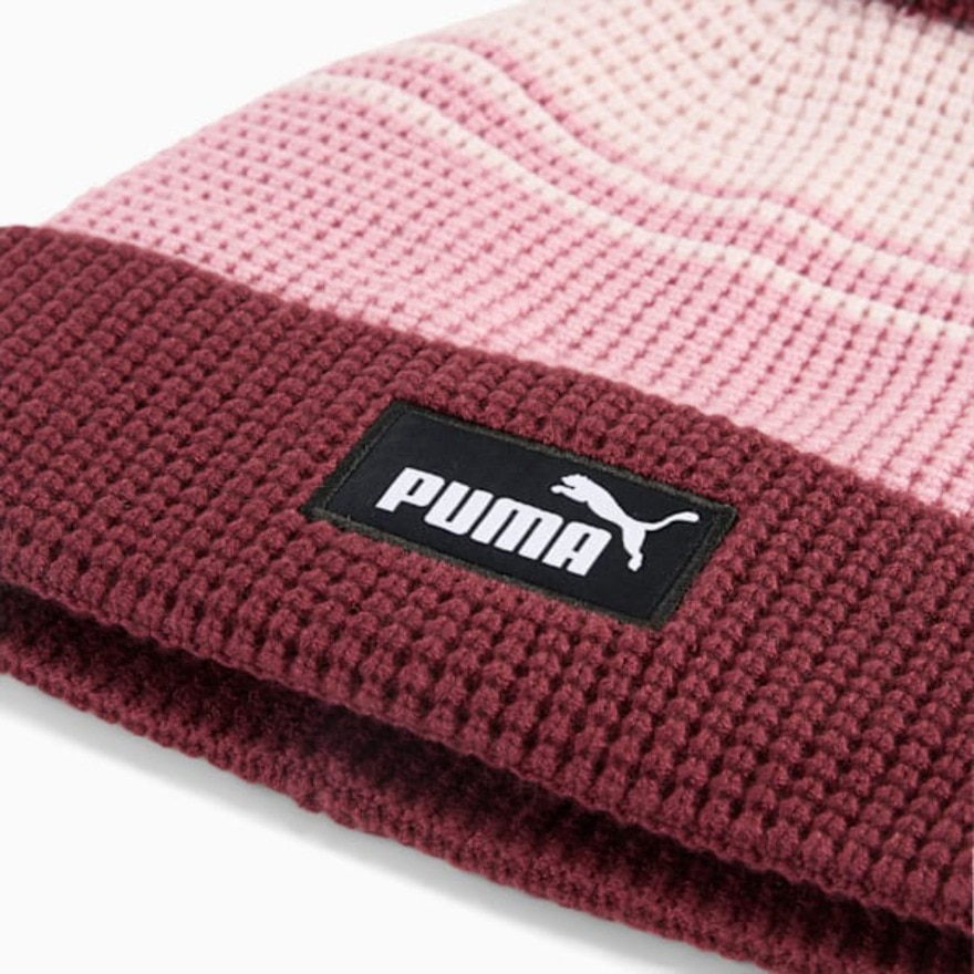 プーマ（PUMA）（メンズ、レディース）帽子 ニットキャップ  ESS  ミッドクラウン  ポム  ビーニー  エンジ 02655002 シンプル 防寒小物 あったか