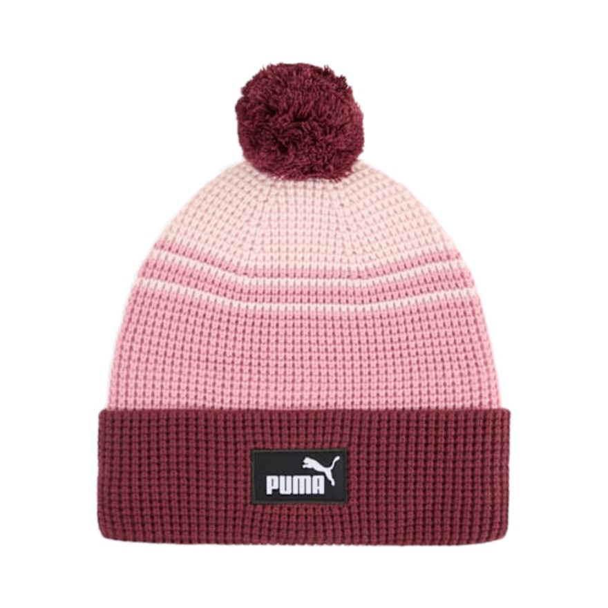 プーマ（PUMA）（メンズ、レディース）帽子 ニットキャップ  ESS  ミッドクラウン  ポム  ビーニー  エンジ 02655002 シンプル 防寒小物 あったか