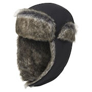 (メンズ、レディース)帽子 パイロットキャップ ESSENTIAL PILOT CAP FA 25.0 黒 FOS902196-02E 防寒小物 冷え対策 撥水