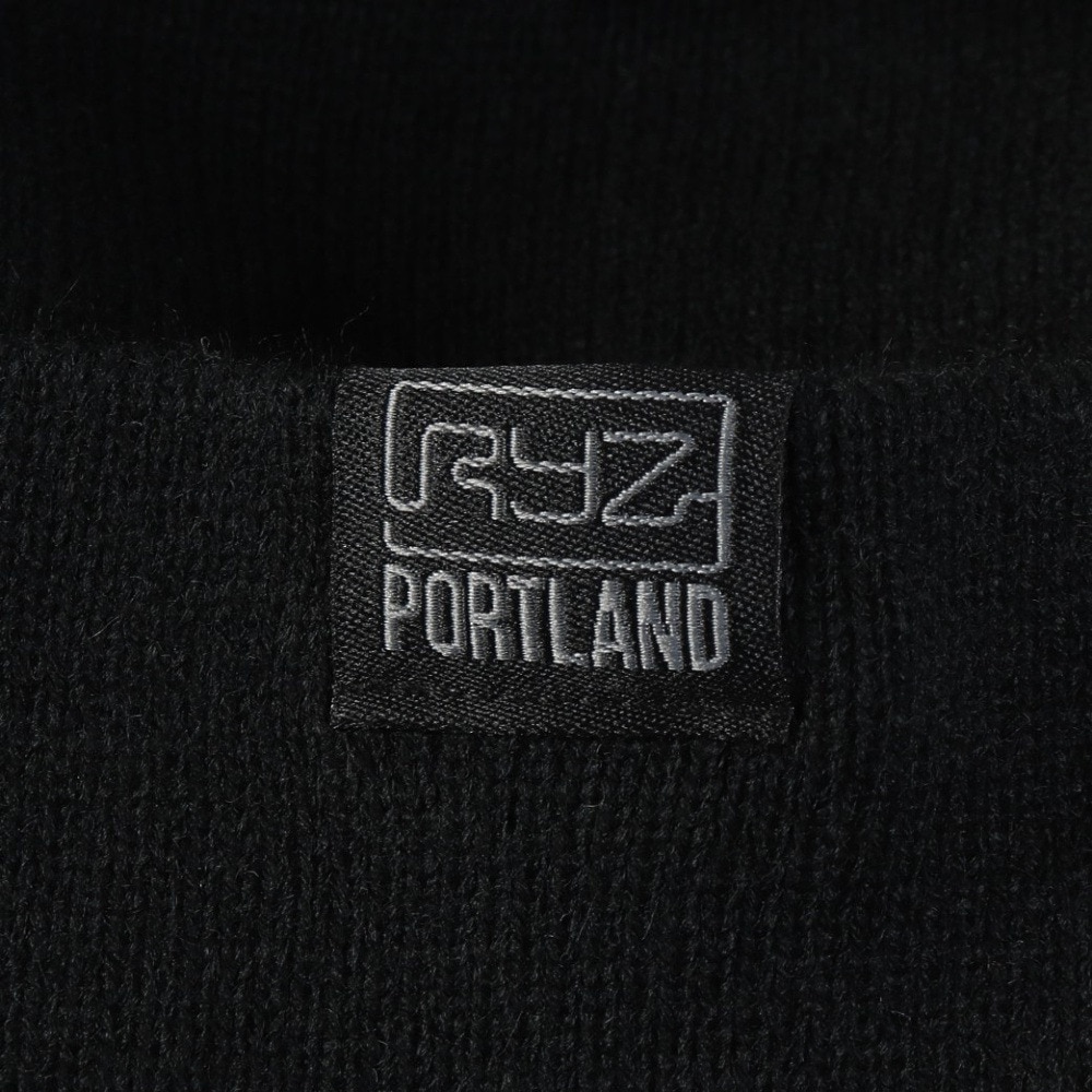 ライズ（RYZ）（メンズ）ニットキャップ ベーシックカフワッチ 黒 RZ20ST25FW0026 BLK 帽子 ニット帽 防寒