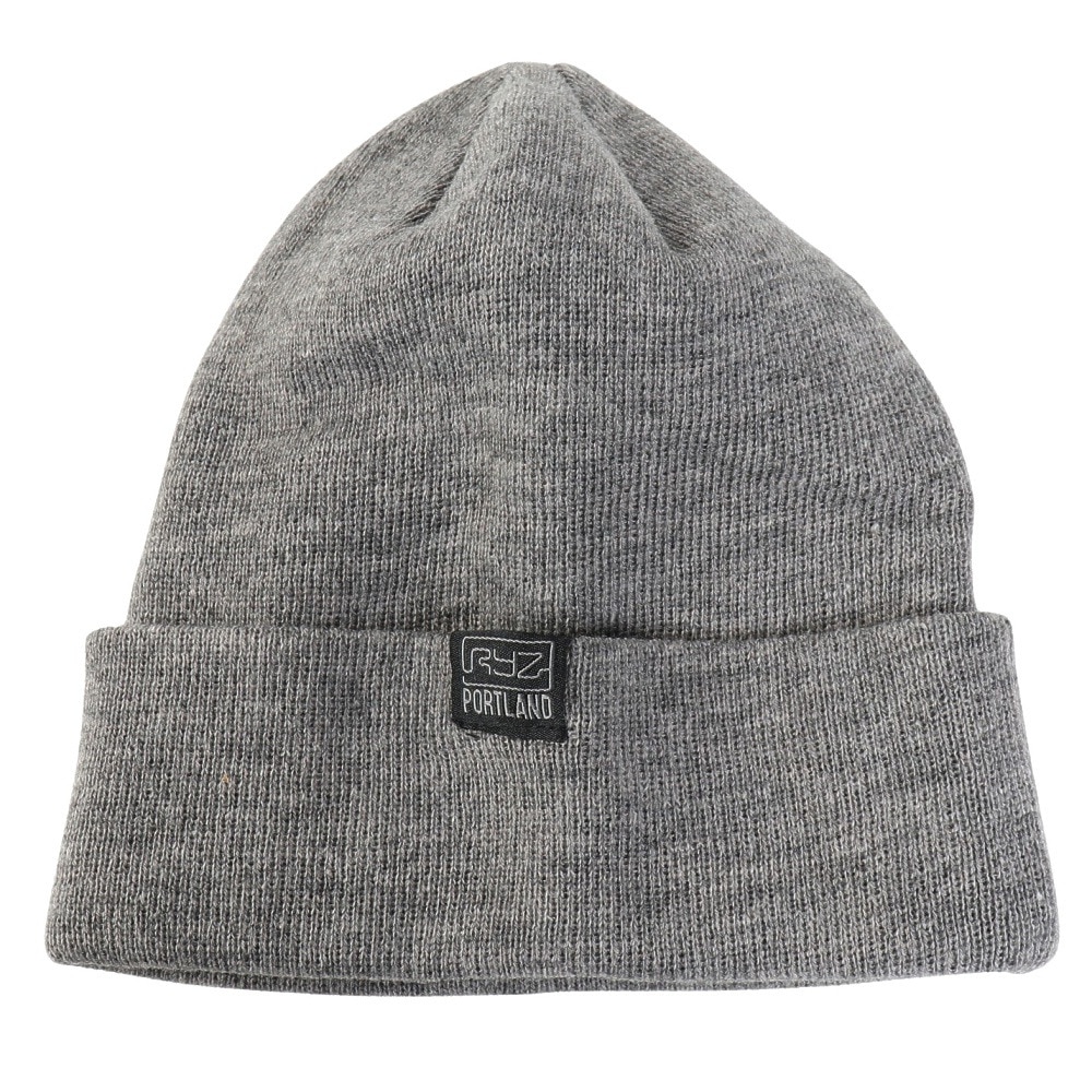 ライズ（RYZ）（メンズ）ニットキャップ ベーシックカフワッチ グレー RZ20ST25FW0026 GRY 帽子 ニット帽 防寒