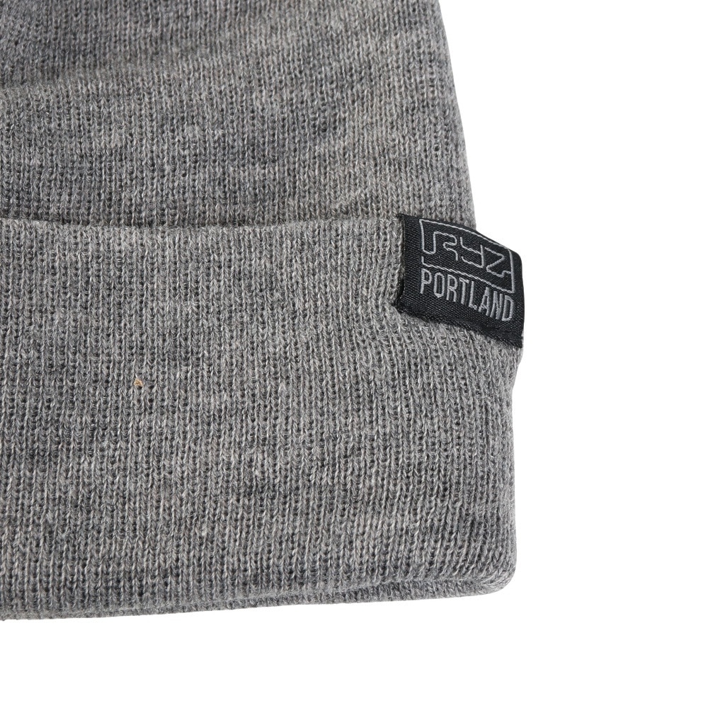 ライズ（RYZ）（メンズ）ニットキャップ ベーシックカフワッチ グレー RZ20ST25FW0026 GRY 帽子 ニット帽 防寒
