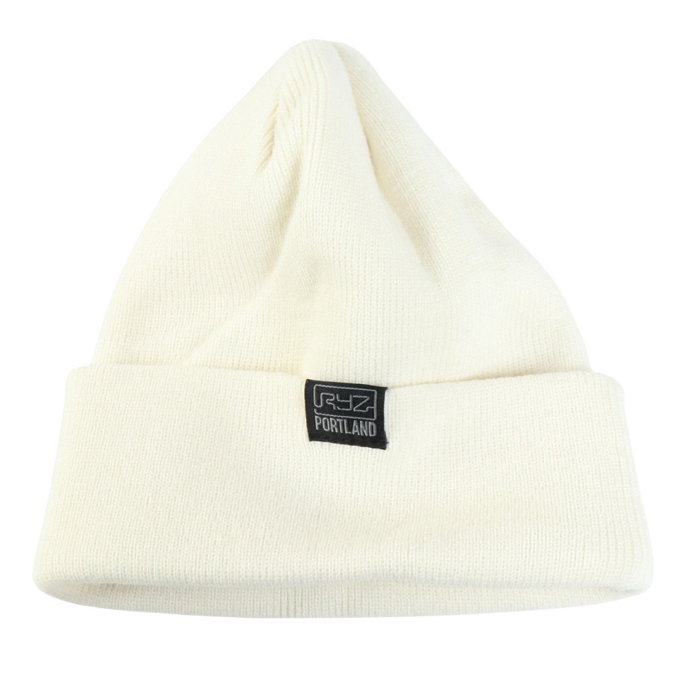 ライズ（RYZ）（メンズ）ニットキャップ ベーシックカフワッチ オフホワイト RZ20ST25FW0026 OWHT 帽子 ニット帽 防寒